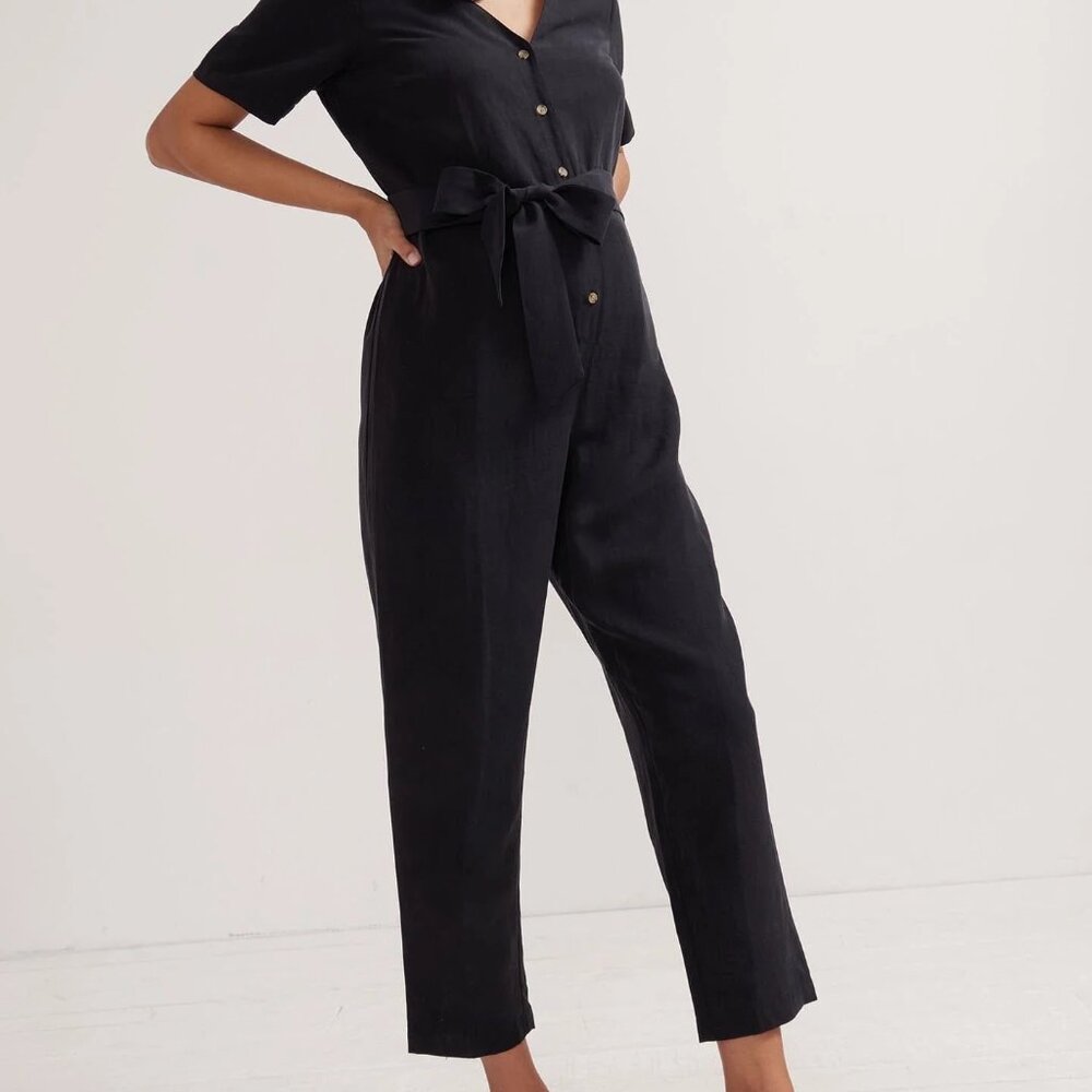 Hatch The Noelle Black Coverall Jumpsuit | size 2 - Picture 5 of 14